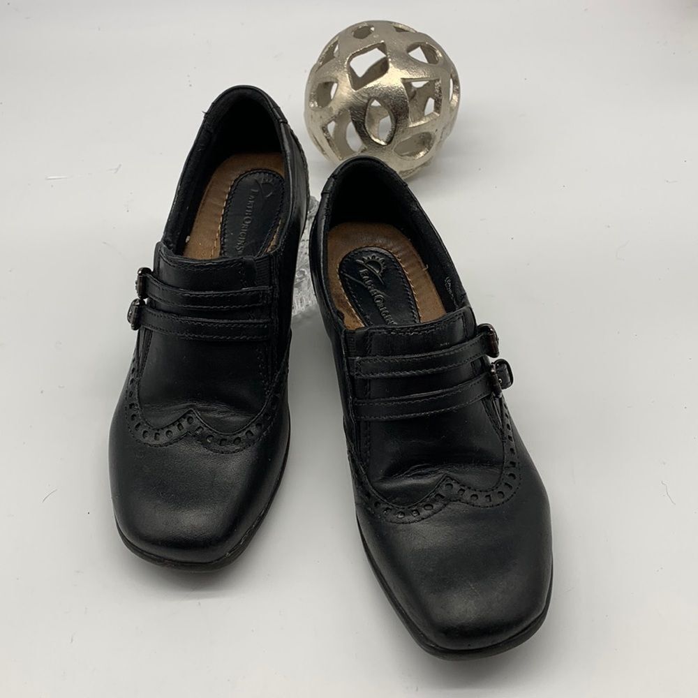 Earth Origins Black Leather Loafer - Bayview size 8M